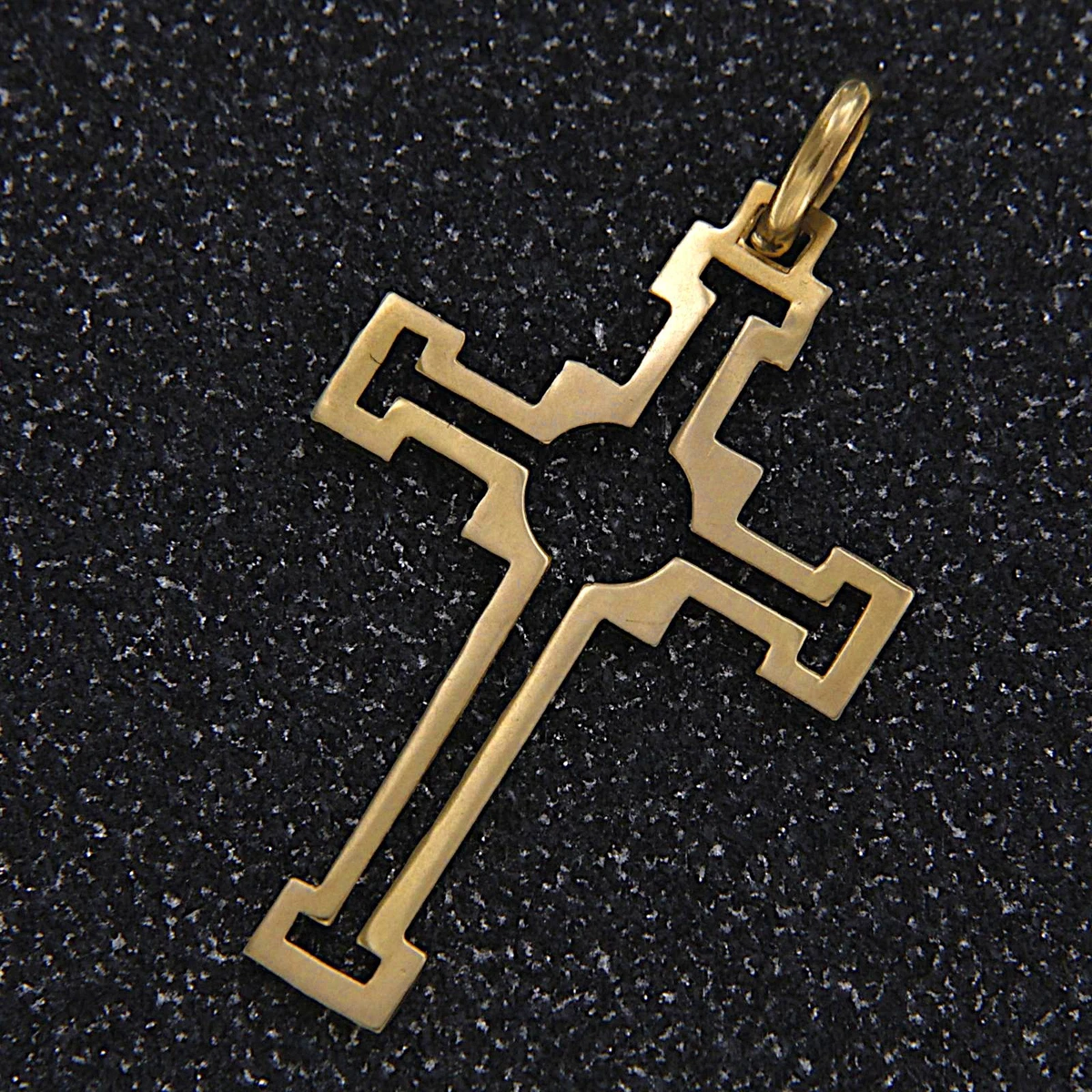 Pendentif Ancora En Or Jaune 18 Carats (750) Émaillé Vintage Pour Homme - Occasion