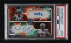2023 Bowman U Best Dual Auto Orange /25 Marvin Harrison Jr Emeka Egbuka PSA 10