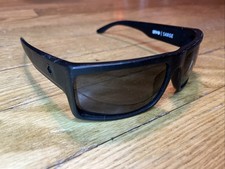 Spy Optic Sarge Matte Black Rectangle Wrap Sunglasse 64-16 130 NEEDS LENSES