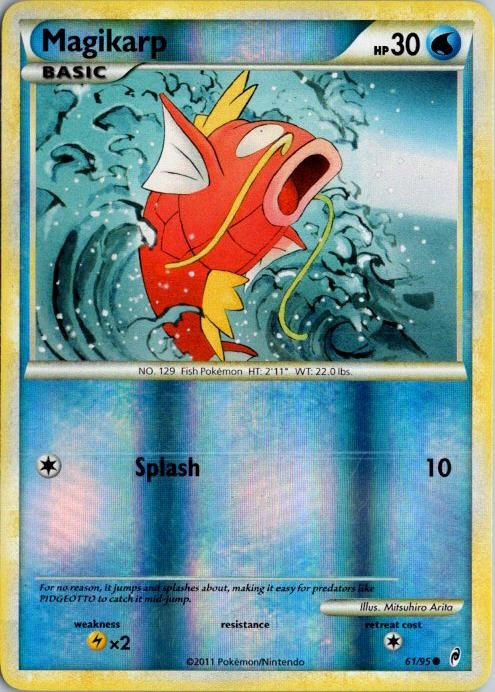 MAGIKARP 61/95 COMMON CALL OF LEGENDS POKEMON LP