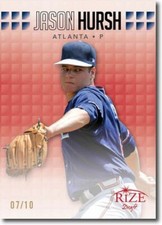 JASON HURSH 2013 Rize Rookie RED Paragon RC #/10