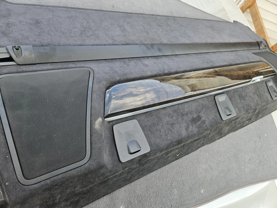 BMW 750Li 2011 negro F01 F02 estante trasero de paquete con altavoz y cortina 547030 14 Foto 3 de 4