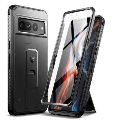 Dexnor Full Body Stoßfestes Hülle für Google Pixel 7 Pro mit Kickstand
