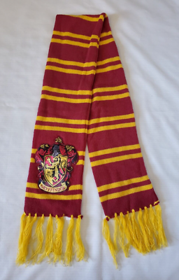 Harry Potter Winter Scarf Gryffindor Red Yellow Tassel