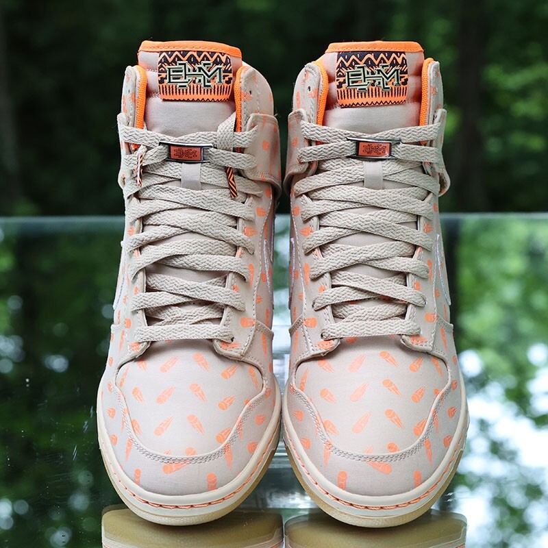 Nike Dunk Sky Hi BHM Women's Size 10 Hidden Wedge Custom