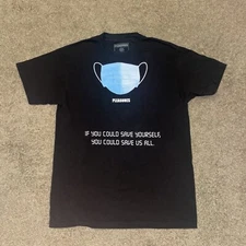 Pleasures If You Could Save Yourself Mask T Pandemic Shirt Size Medium