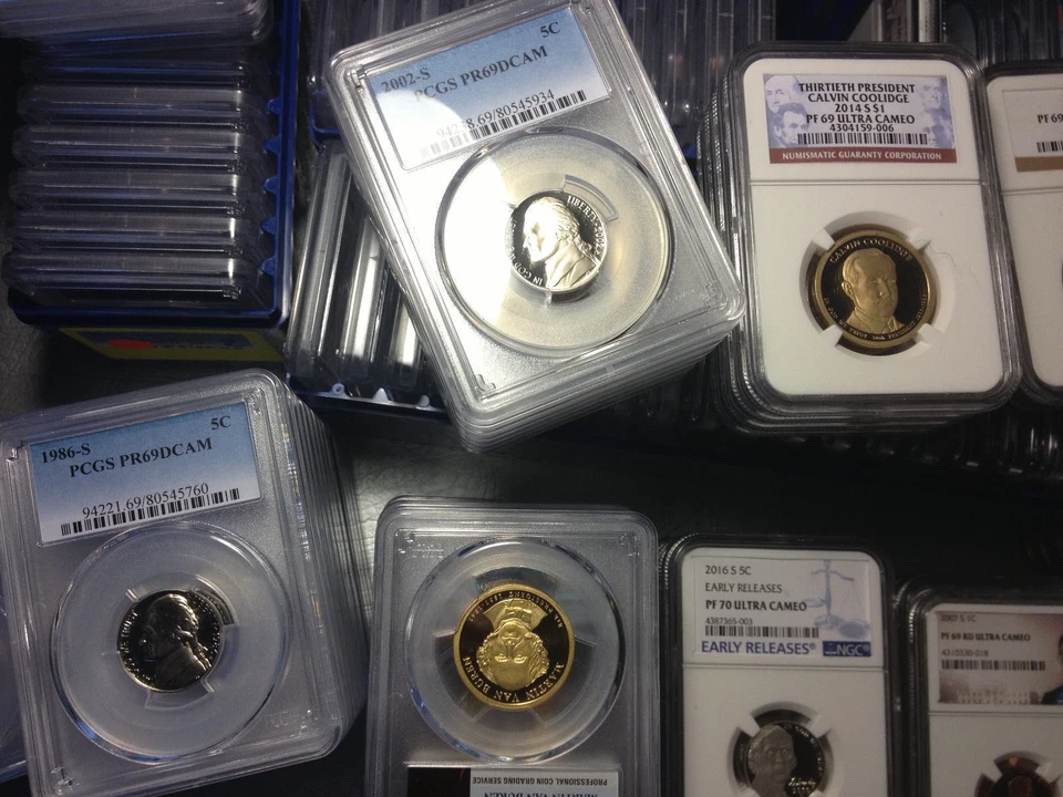 ESTATE SALE US GRADED COINS ▶PCGS NGC◀ 1 SLAB LOT/SILVER GOLD OLD WHOLE SALE LOT - Image 2 of 4