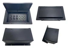 PROCRAFT JUMBO GAP LID Stage Pocket/Floor Box w/ 3) AC Duplex 6) XLR Female