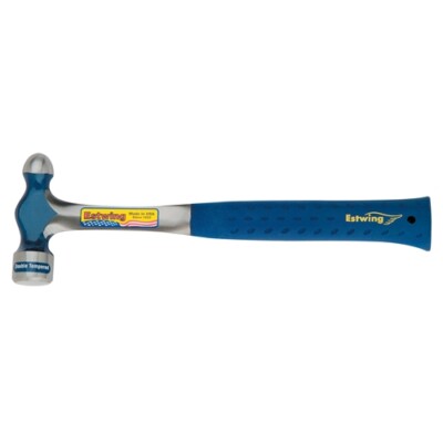 EstWing E316BP Estwing Ball Peen Hammer Smooth Face, Blue Nylon Grip