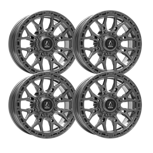 20 inch 20x7 Axe ATLAS UTV GREY wheels rims 4x6.14 4x156 +10 | eBay