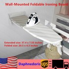 Foldable Ironing Board Swivel 180° Wall-Mounted Household Space Saving White