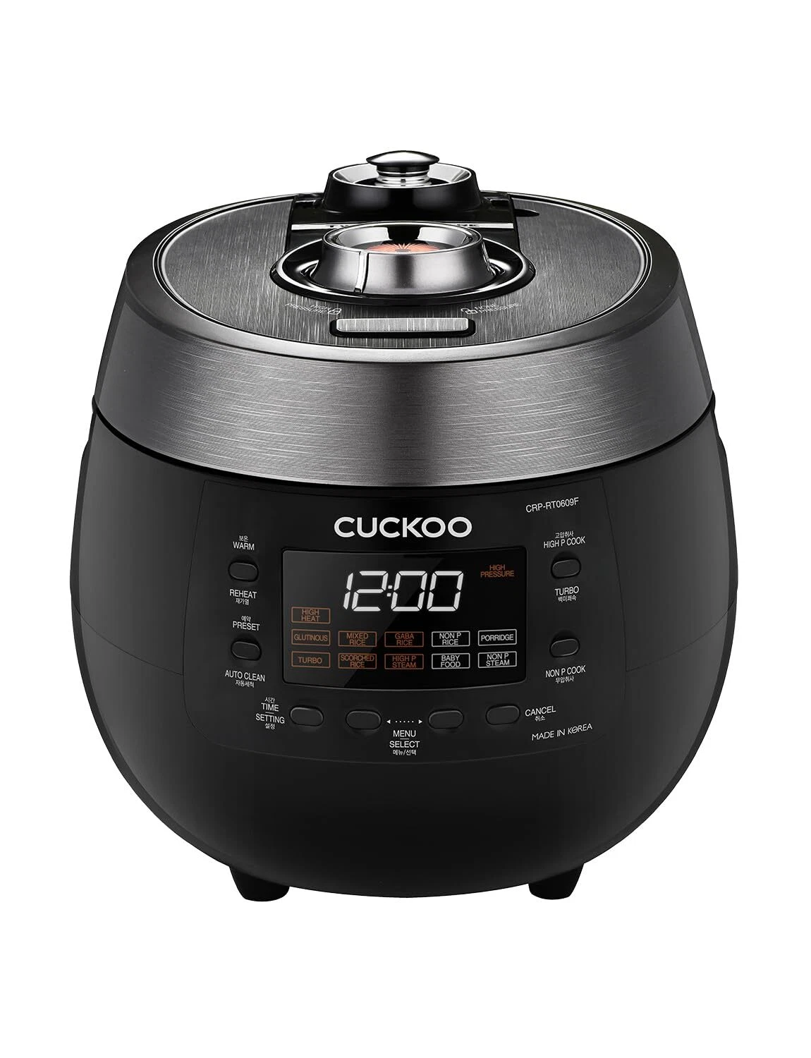 CUCKOO CRP-RT0609FB 6-Cup (Uncooked) / 12-Cup (Cooked) Twin Pressure Rice Cooker