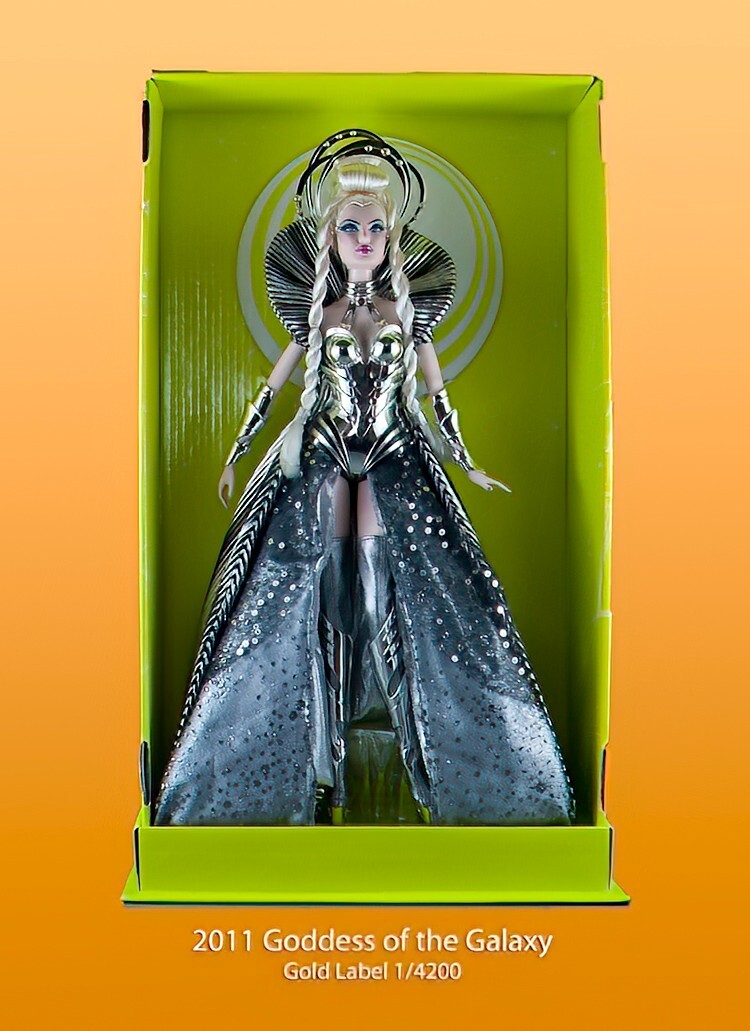 Goddess of the Galaxy Gold Label Barbie doll never been opened 1