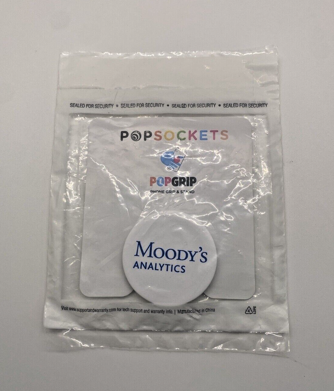 NEW Moody's Analytics Popsocket Pop Grip Phone Grip Original Advertising Credit-image