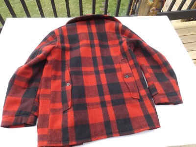 1940-50's J.O. Ballard & Co Malone Coat Mens Plaid Hunting