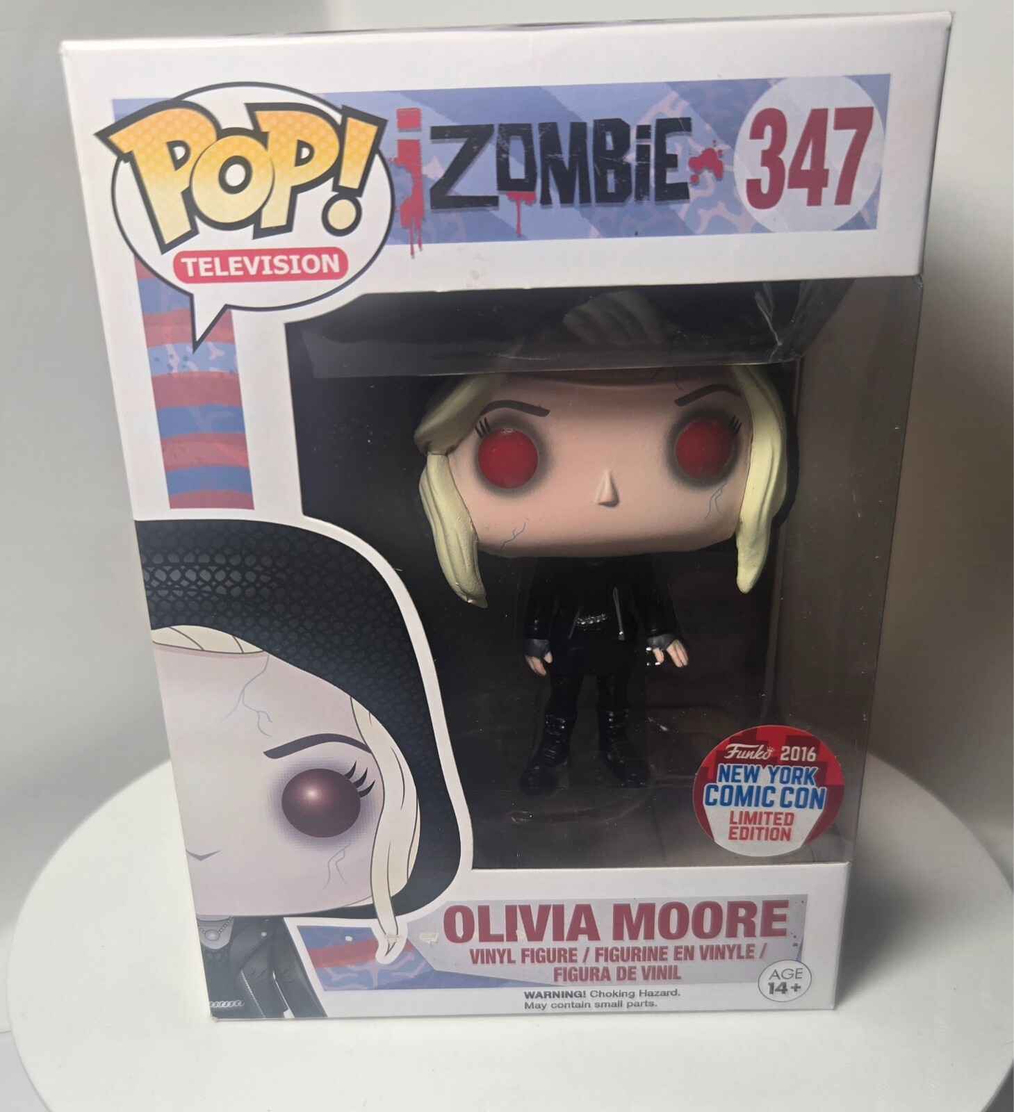 Funko Pop Television Izombie Olivia Moore #347 Nycc 2016 Exclusive W/ Protector