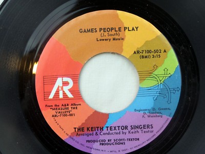 Keith Textor Singers: Games People Play / Something [Unplayed Copy] | eBay