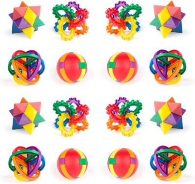 12 Pack Fun Puzzle Balls - Brain Games for Kids and Adults Stocking Stuffers