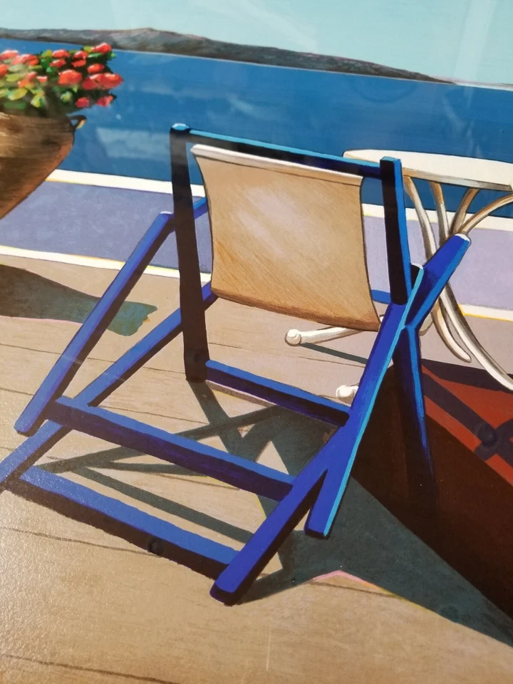 IGOR MEDVEDEV DREAMING Framed Serigraph Woven Paper Ink Signed Numbered 44 / 350 - Image 4 of 4