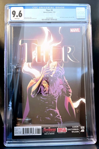 THOR #8 2015 CGC 9.6 JANE FOSTER Revealed as THOR NM+ High Grade!!