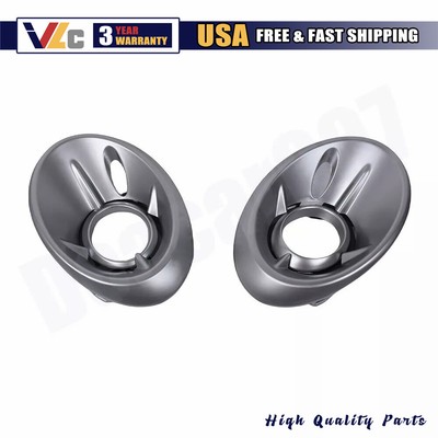 Set of 2 RH&LH Front Bumper Fog Light Bezels Fits 2018-2020 Mercedes-Benz GLA250