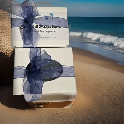 Handcrafted soap bars, Sweet Pea, Coconut Oil, Mango Butter, Homemade