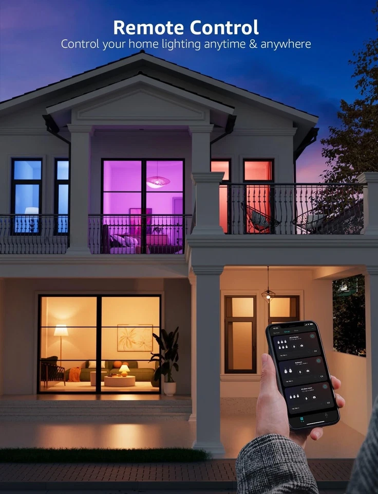 2 Pack Lepro B1 AI Smart Bulb E27 Music Sync Bluetooth & WiFi LightBulb AI Gen - Image 3 of 4