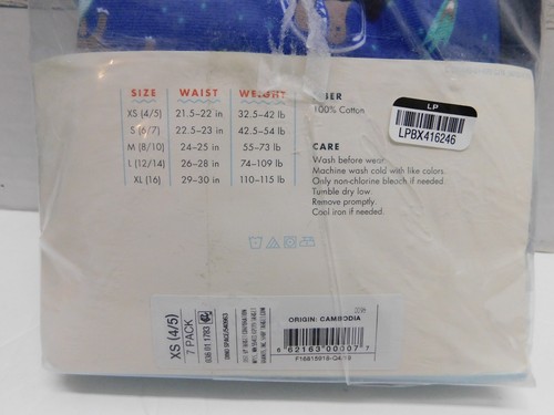 Cat & Jack Boy's 7 Pair Boxer Briefs Underwear Size XS 4/5 open package - Picture 6 of 8