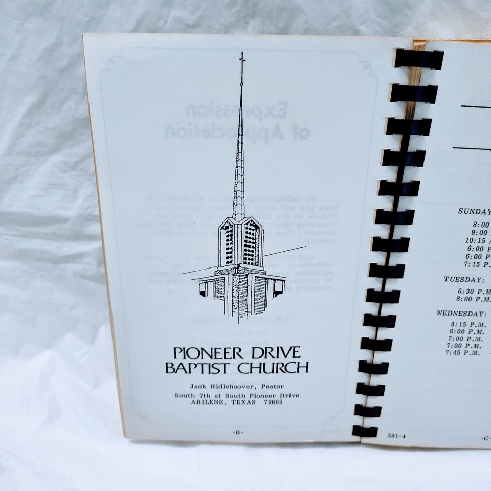 Pioneer Drive Baptist Church Abilene Texas Cookbook (Paperback, 1984