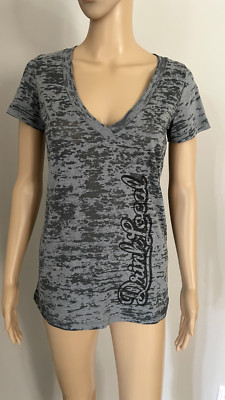 Next Level DRINK LOCAL T-SHIRT Damen Ausbrenner US Craft Beer Top M 38-40