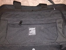 BLACK CORDURA NYLON JAN PAK WORKMANSHIP COMPACK TEAM DUFFLE BAG  STRAP 22X11X11 