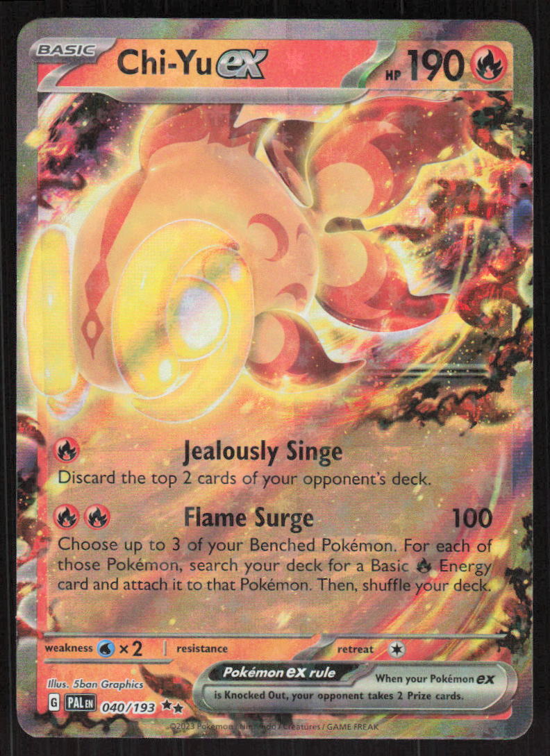 Pokemon TCG SV02: Paldea Evolved #040/193 Chi-Yu ex NM