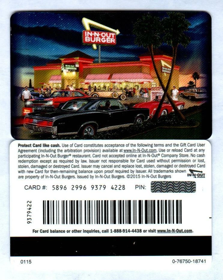 In n on sale out gift card