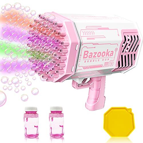Big Rocket Boom Bubble Blower - 69 Holes Bubbles Rocket Launcher