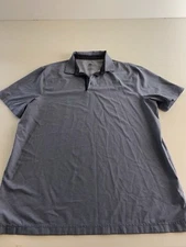 Champion Grayish Poly Snap Golf POLO SHIRT XL Extra Large 