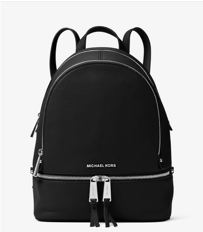 medium black backpack