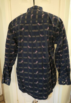 Textures by Supreme Paisley Button Collar Dress Casual Long 