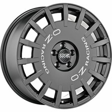 OZ RACING RALLY RACING DARK GRAPHITE SILVER LETTERING ALLOY WHEEL 17X7 ET35 4X98