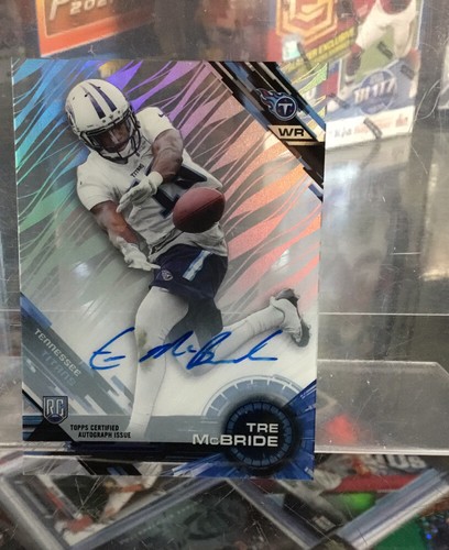 2015 TOPPS HIGH TEK #56 TRE MCBRIDE RC AUTO Titans Football π₯ - Picture 3 of 6