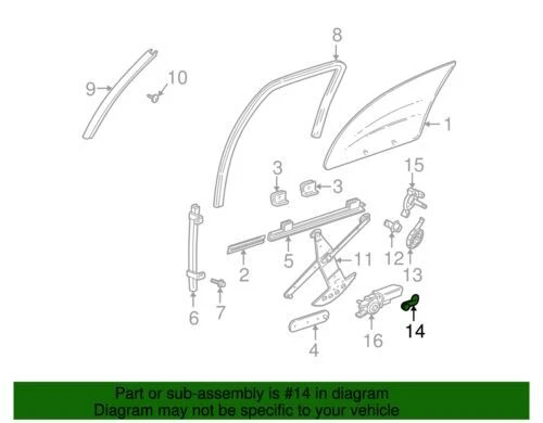 Manija de ventana genuina GM 1989-2005 Chevrolet Oldsmobile Pontiac 10110735 Foto 2 de 2