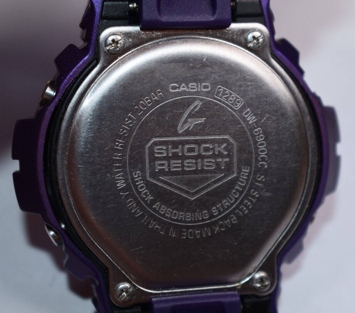 Casio G-Shock DW6900CC-6 (1289) Purple Men's Watch Circa 2009 NEW 