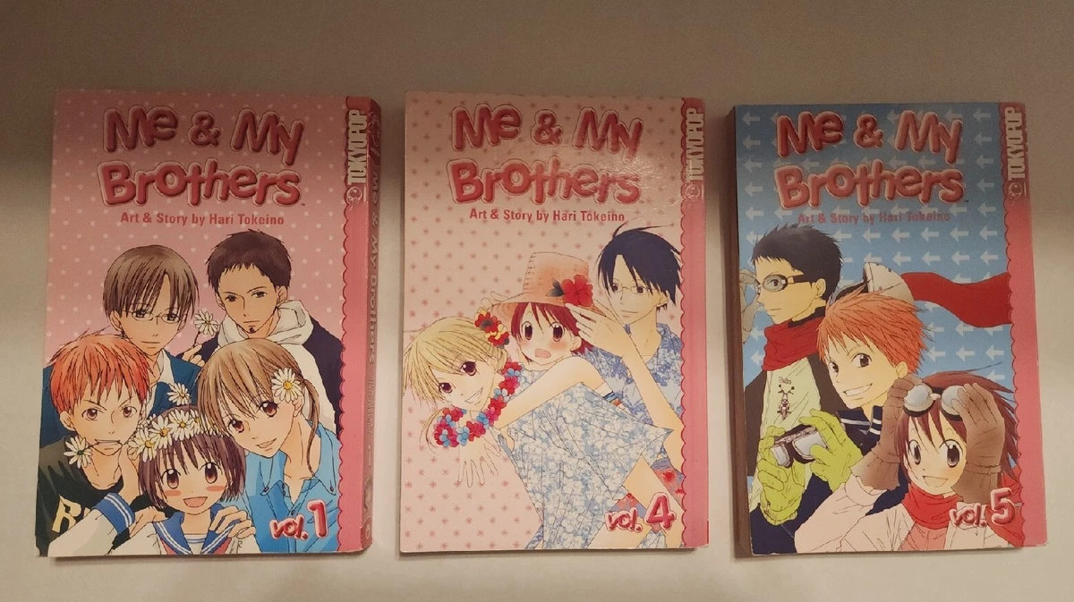 Me And My Brothers Manga Manga Me And My Brothers By Hari Tokeino Volumes 1, 4, 5 | eBay