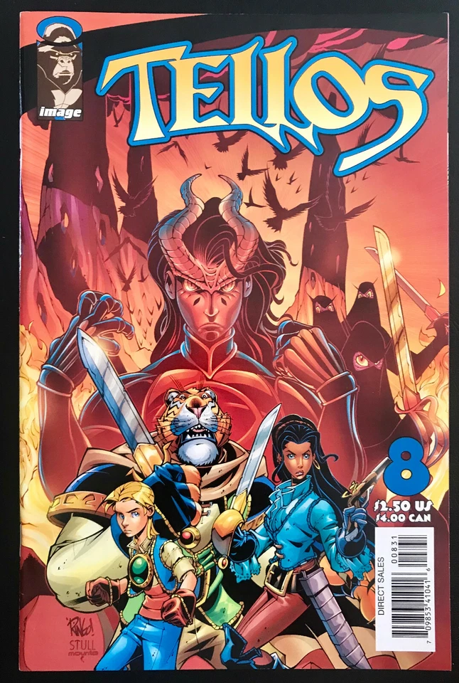 TELLOS #8 WIERINGO Cover ( Image Comics 1999 ) VFNM/TBE+ - Photo 1/1
