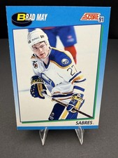 Brad May #628 Score NHL Hockey 1991 Buffalo Sabres