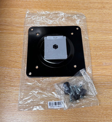 HUMANSCALE M8 M2 BLACK VESA PLATE MOUNT 100MM M-FLEX, Original Humanscale Part