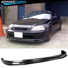 Fits 96-98 Honda Civic EK Mugen Style Unpainted Front Bumper Lip Chin Spoiler PP