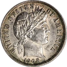 1908-D Barber Dime
