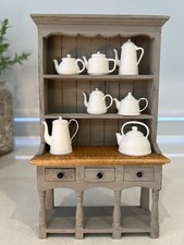 Miniature Kettle And Teapots Set (7) For 1:12 Scale Dollhouse