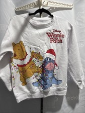 Disney Winnie the Pooh Eeyore Piglet Tigger Holiday Sweatshirt