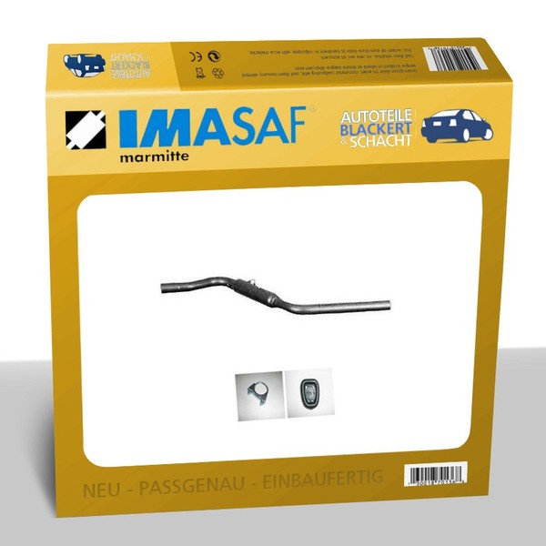 Imasaf Auspuff MSD Mitteltopf für Lancia Y10 (156) 1.0 Fire-image